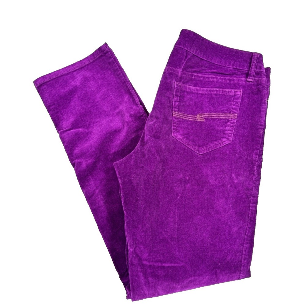 ARIZONA JEAN CO. Womens Jr‎ 13 Purple Corduroy Straight Leg Stretch Grape Vntg